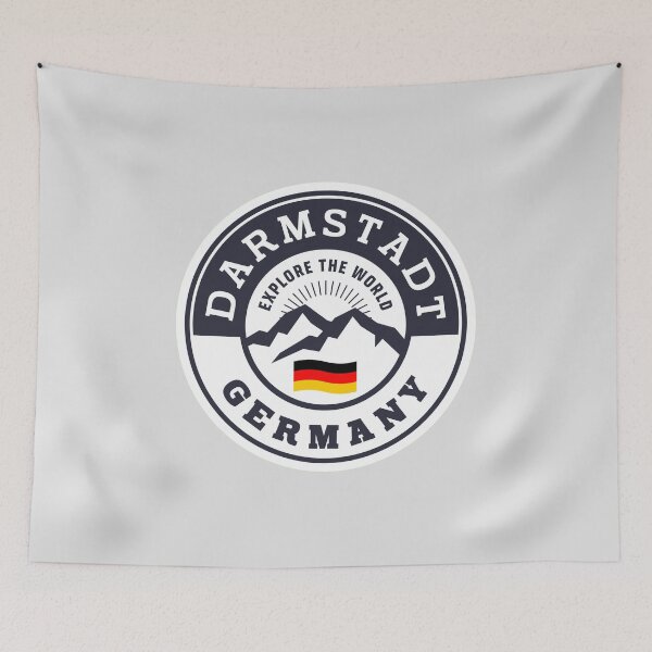 Item preview, Darmstadt Germany Black and White Crest designed and sold by World Designs.