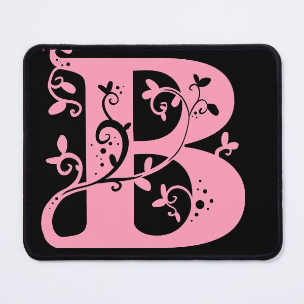 Item preview, Pink Capital Letter B With Vines V3 designed and sold by Victoria Lehnard.