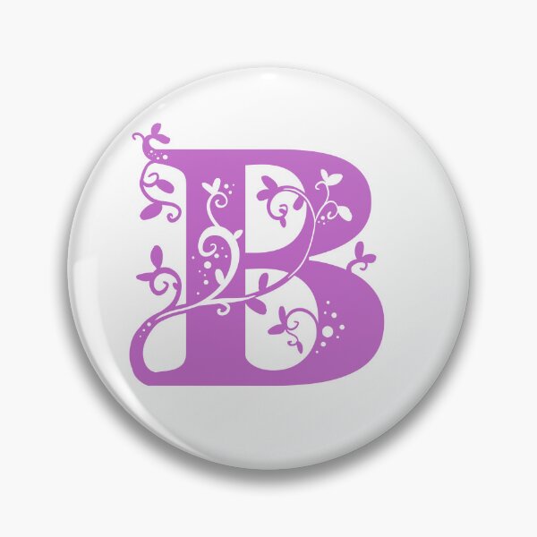 Item preview, Purple Capital Letter B With Vines designed and sold by Victoria Lehnard.