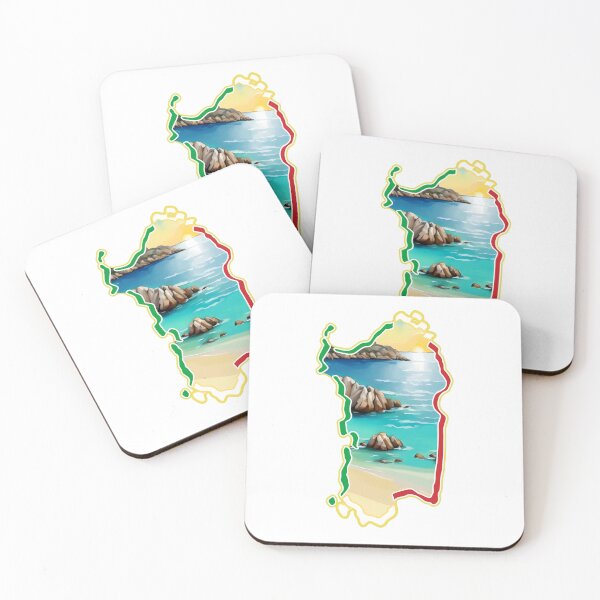 Item preview, Sardegna - Sardigna - Sardinia - Island with beach background designed and sold by miskaralise.