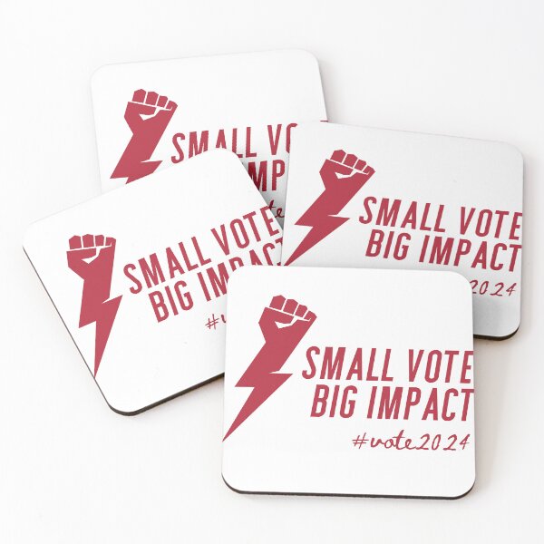 Item preview, Small Vote Big Impact - American Elections 2024 - Red designed and sold by RosmeralisShop.