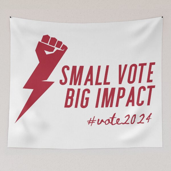 Item preview, Small Vote Big Impact - American Elections 2024 - Red designed and sold by RosmeralisShop.