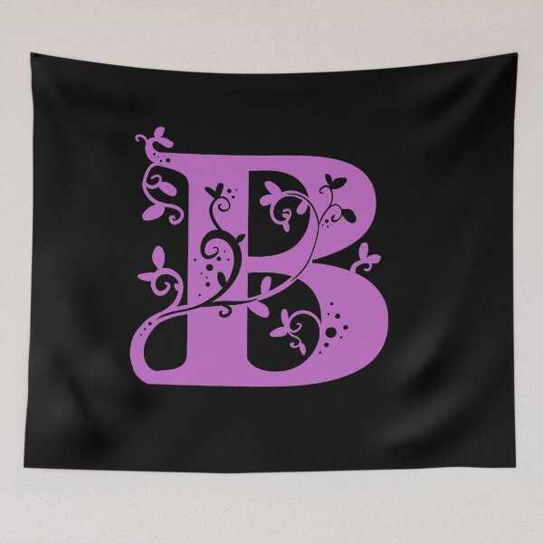 Item preview, Purple Capital Letter B With Vines V3 designed and sold by Victoria Lehnard.