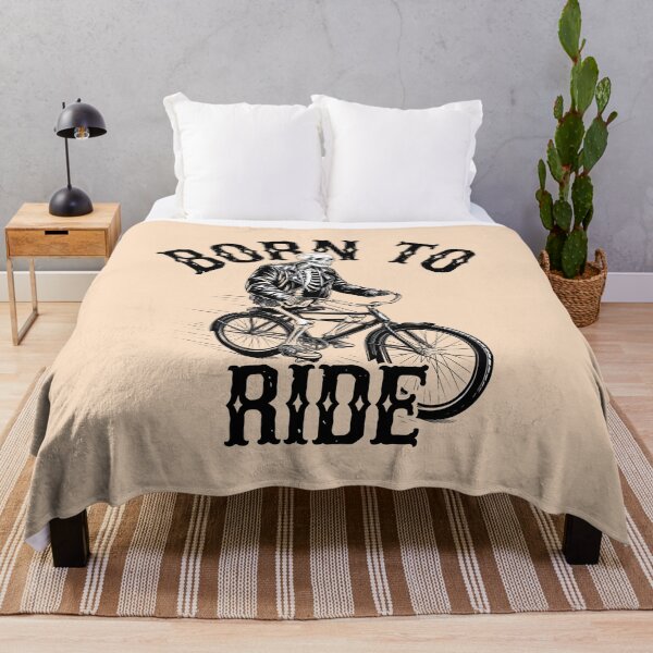 Item preview, Born to Ride Skeleton Biker | Vintage Cycling Design designed and sold by BNCH44.