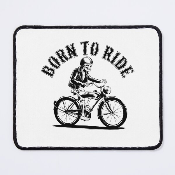 Item preview, Born to Ride Skeleton | Vintage Motorcycle-Inspired Cycling Design designed and sold by BNCH44.