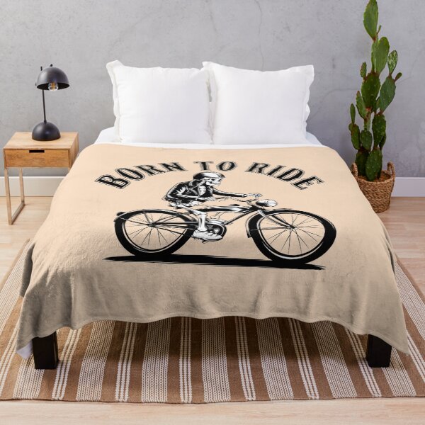 Item preview, Born to Ride Skeleton | Vintage Motorcycle-Inspired Cycling Design designed and sold by BNCH44.