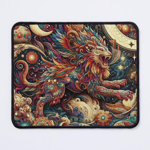 Item preview, Golden lion attacks in the night (morf) designed and sold by Bubble-Boris.
