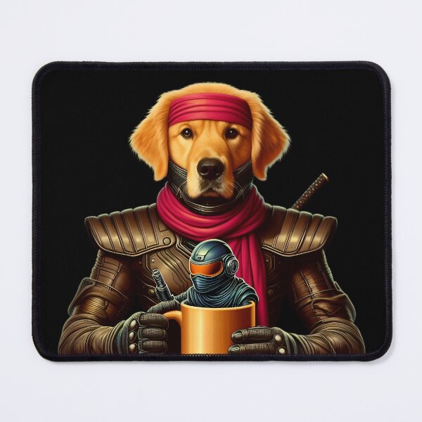 Item preview, Ninja Golden Retriever Dog funny vintage t-shirts designed and sold by PAVOXAR.