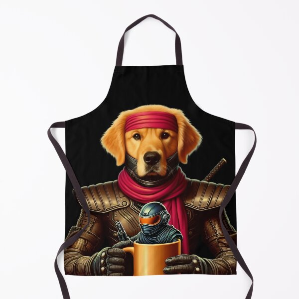 Item preview, Ninja Golden Retriever Dog funny vintage t-shirts designed and sold by PAVOXAR.