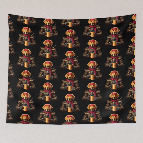 Item preview, Ninja Golden Retriever Dog funny vintage t-shirts designed and sold by PAVOXAR.