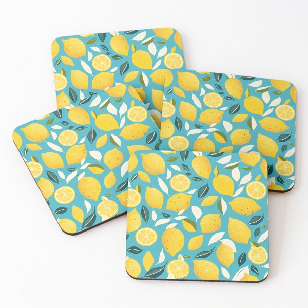 Item preview, Vibrant Lemon and Green Leaf Pattern - Fresh Summer Design designed and sold by Windy-market.