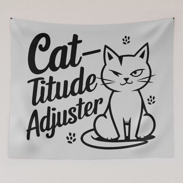 Item preview, Cat-titude Adjuster Funny designed and sold by Little Designs.