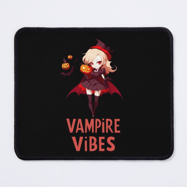 Item preview, Spooky Cute Chibi Vampire & Pumpkins designed and sold by WitMeme.