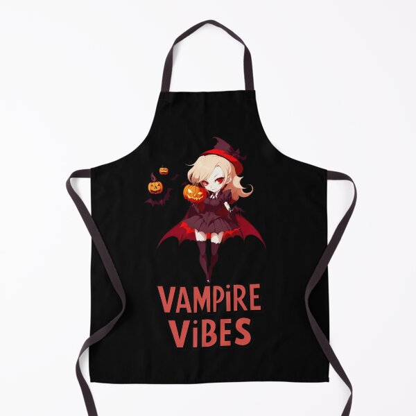 Item preview, Spooky Cute Chibi Vampire & Pumpkins designed and sold by WitMeme.