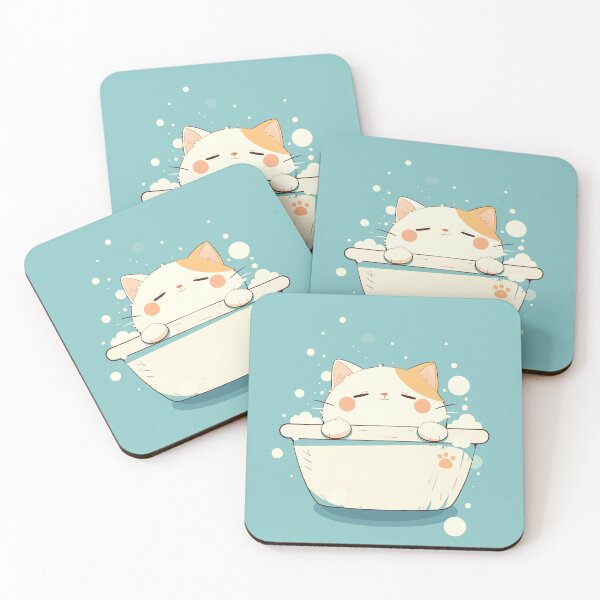 Item preview, Adorable Cat Enjoying Bubble Bath designed and sold by Windy-market.