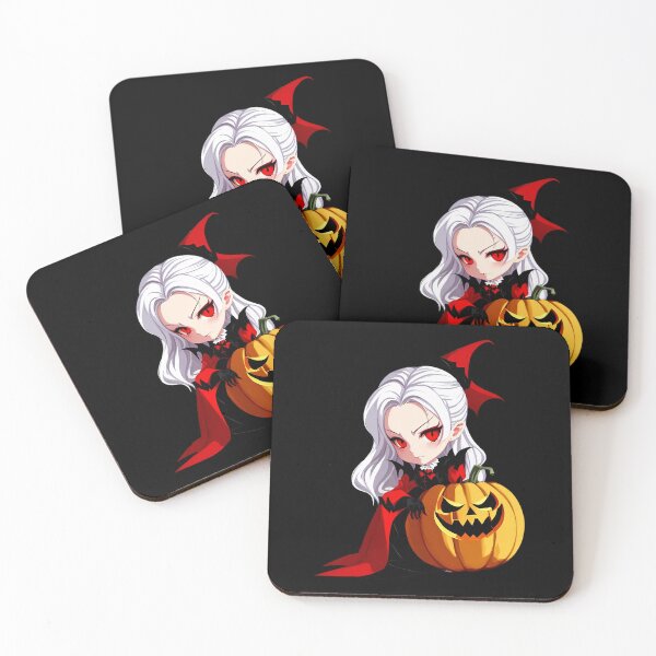Item preview, Spooky Cute Chibi Vampire & Pumpkins designed and sold by WitMeme.