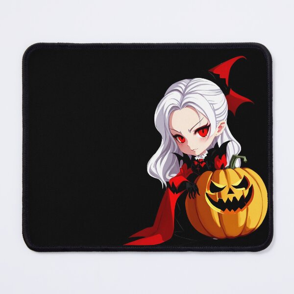 Item preview, Spooky Cute Chibi Vampire & Pumpkins designed and sold by WitMeme.