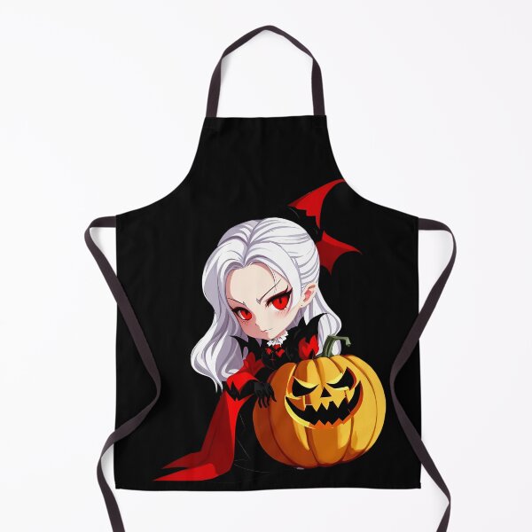 Item preview, Spooky Cute Chibi Vampire & Pumpkins designed and sold by WitMeme.