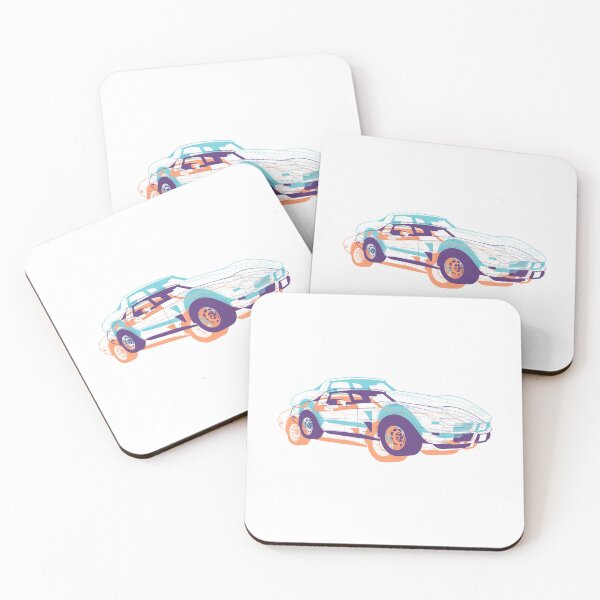 Item preview, "Classic Corvette Muscle Car - Vintage American Sports Car for Racing Enthusiasts" designed and sold by artworkathome.