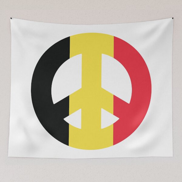 Item preview, Belgium Peace Sign designed and sold by wickedcartoons.