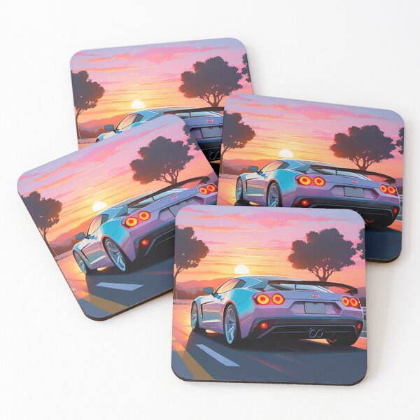 Item preview, Sunset Cruise: Iconic Sports Car Silhouette designed and sold by GrizzlyCollective.
