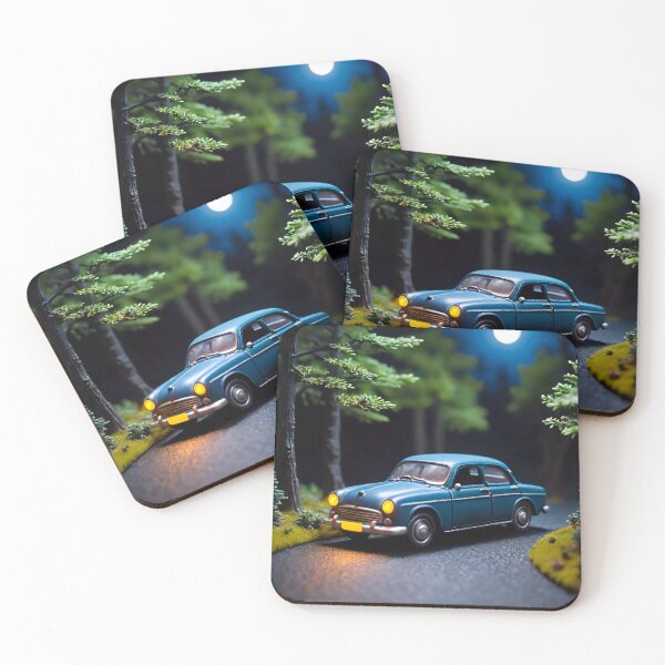 Item preview, Moonlit Cruise: Classic Car at Night designed and sold by GrizzlyCollective.