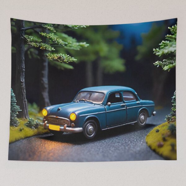 Item preview, Moonlit Cruise: Classic Car at Night designed and sold by GrizzlyCollective.