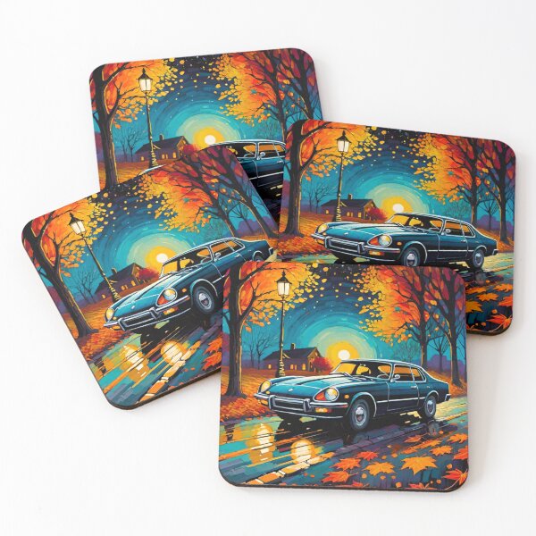 Item preview, Timeless Elegance: Classic Car in Moonlight designed and sold by GrizzlyCollective.