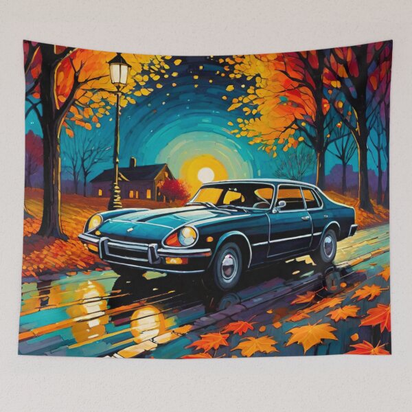 Item preview, Timeless Elegance: Classic Car in Moonlight designed and sold by GrizzlyCollective.