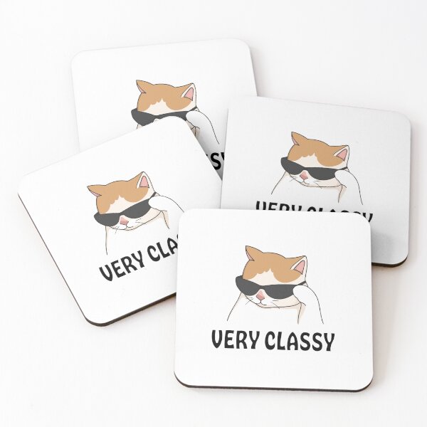 Item preview, Very Classy Cat Viral Meme Quote designed and sold by Domiska.