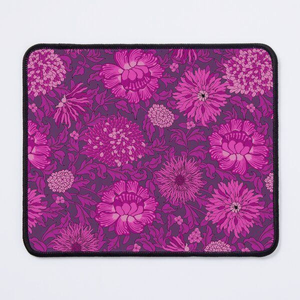 Item preview, Retro Chrysanthemums, Dark lilac on a dark lilac background designed and sold by Alex  Blud.