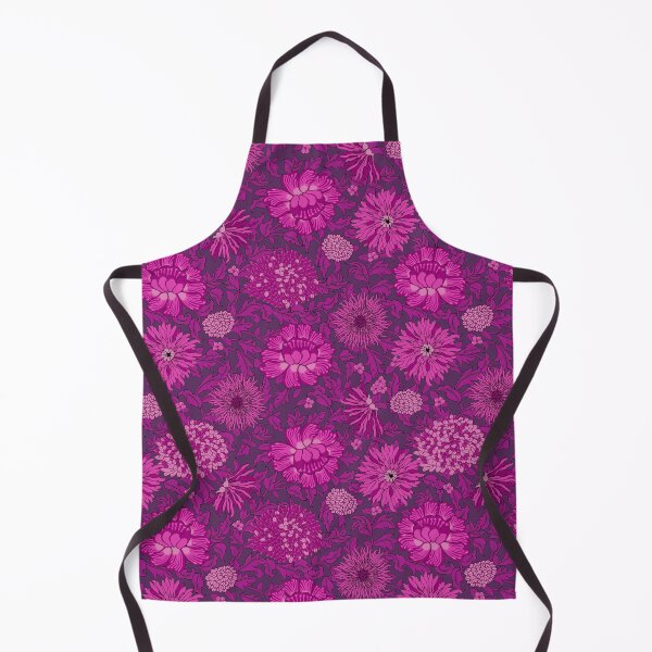 Item preview, Retro Chrysanthemums, Dark lilac on a dark lilac background designed and sold by Alex  Blud.