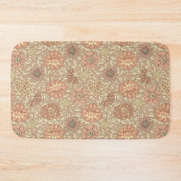 Item preview, Retro Chrysanthemums, Beige on beige background designed and sold by Alex  Blud.