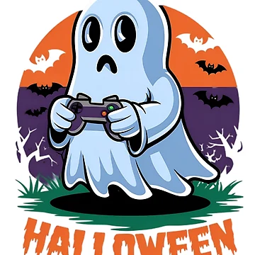 Artwork thumbnail, Gamer Ghost Halloween by R3FDesign
