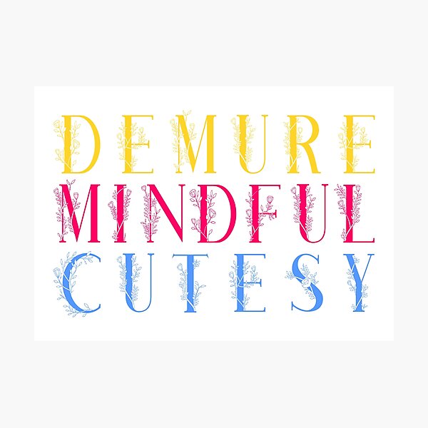 Item preview, very demure, very mindful classy trendy cute designed and sold by RedCircleArt.