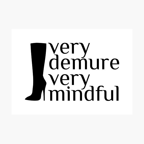 Item preview, very demure, very mindful classy trendy cute designed and sold by RedCircleArt.