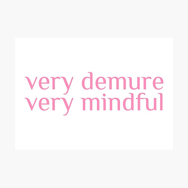 Item preview, very demure, very mindful classy trendy cute designed and sold by RedCircleArt.