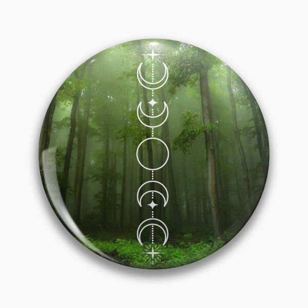 Item preview, Moon Phase Dark Forest Lunar Crescent Moon designed and sold by WildWoodlandWitch.