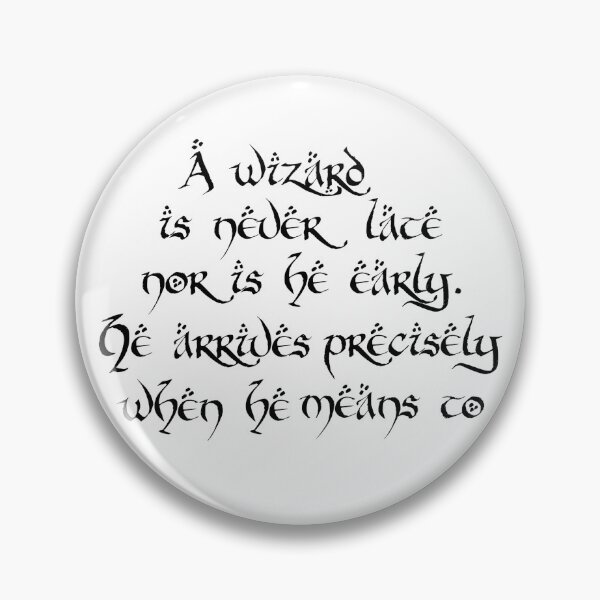 Item preview, A Wizard is Never Late designed and sold by MarkMDesign.