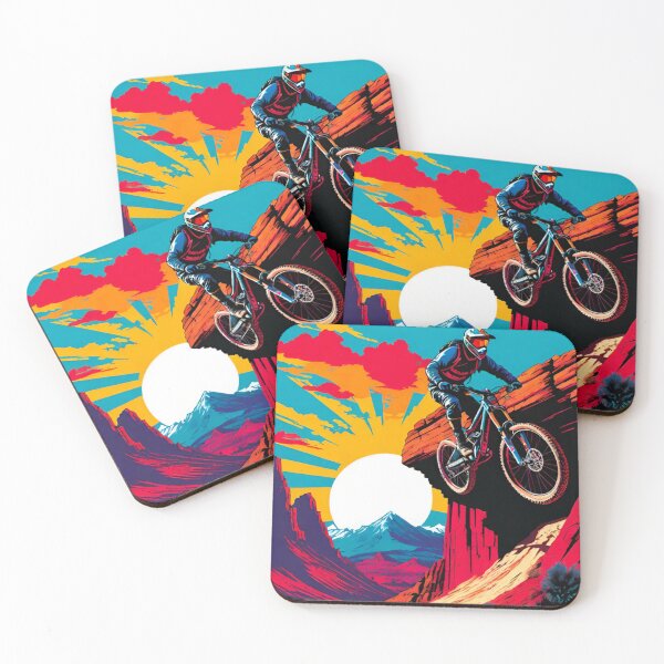 Item preview, Defying Gravity: MTB Rider in Flight designed and sold by GrizzlyCollective.