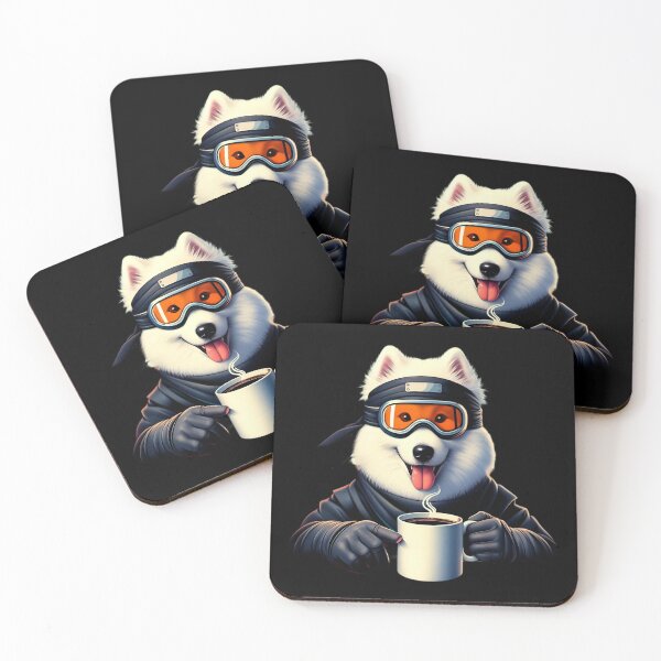 Item preview, Ninja Samoyed Dog funny vintage t-shirts designed and sold by PAVOXAR.