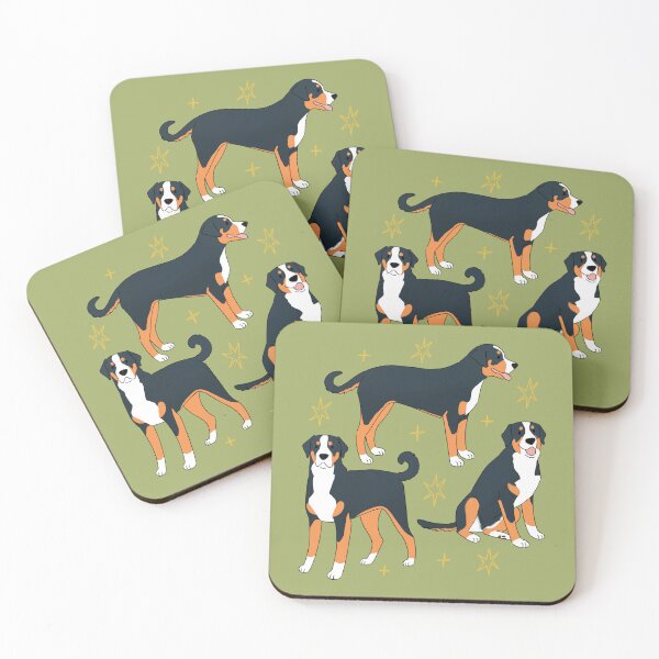 Item preview, Greater Swiss Mountain Dog cute illustration  designed and sold by YaraCuteArt.