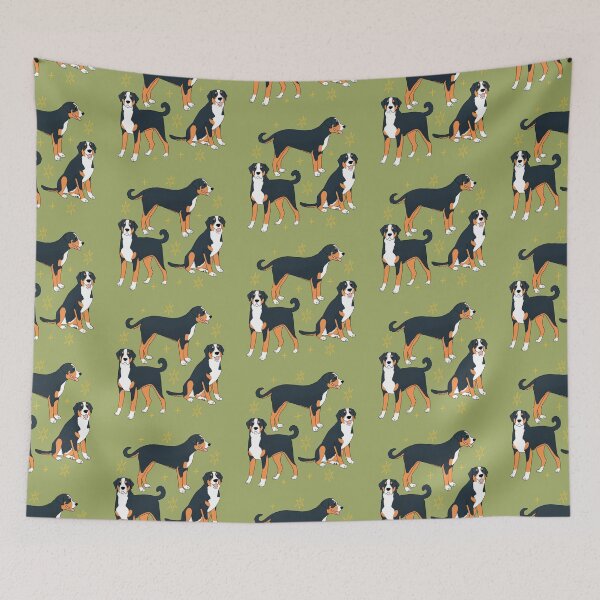 Item preview, Greater Swiss Mountain Dog cute illustration  designed and sold by YaraCuteArt.