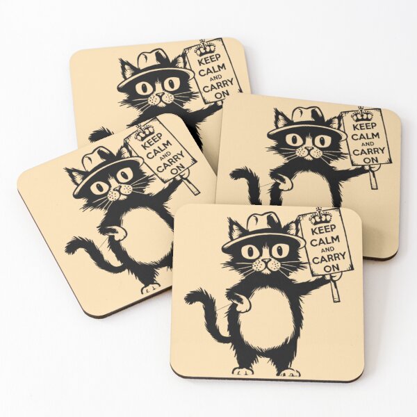 Item preview, Bansky Style Cat - Keep Calm and carry on designed and sold by 123ks.