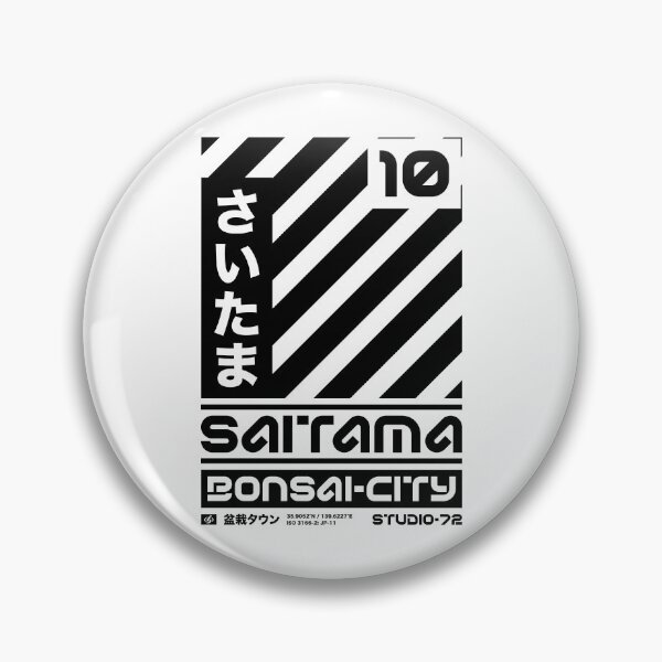 Item preview, Saitama Japan: Cyber-City Graphic Design (Black) designed and sold by STUDIO-72.