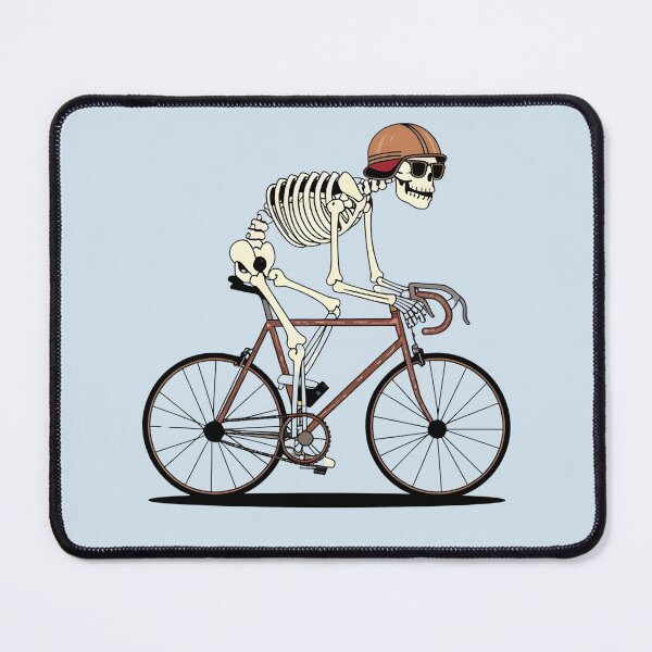 Item preview, Cool Skeleton Cyclist with Retro Helmet: Vintage Biking Art designed and sold by BNCH44.