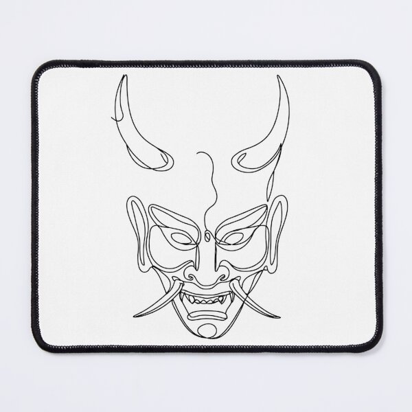 Item preview, SingleLine Oni Face designed and sold by TrueNovaDesigns.