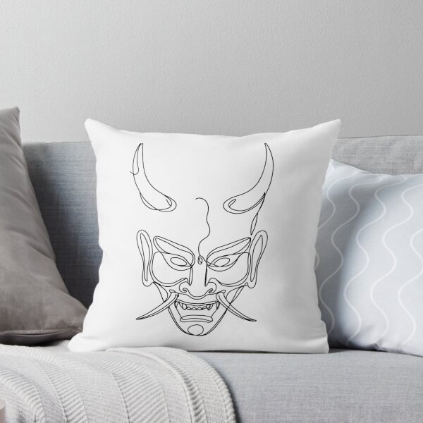 Item preview, SingleLine Oni Face  designed and sold by TrueNovaDesigns.