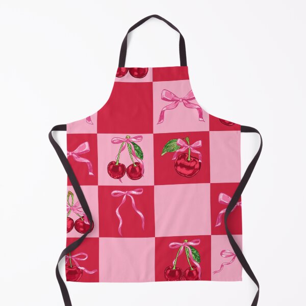 Item preview, Scarlet Cherries and Bows Checker designed and sold by MaiZephyr.