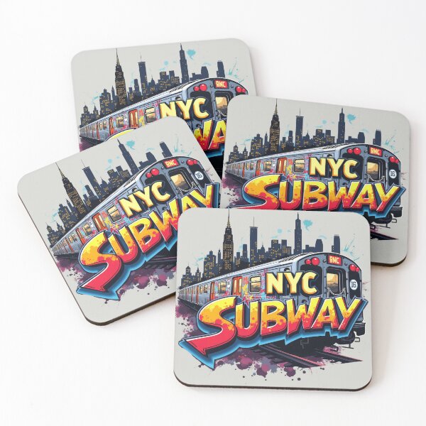 Item preview, New York Subway NYC Subway illustration Train Graffiti designed and sold by MayaDelaye.